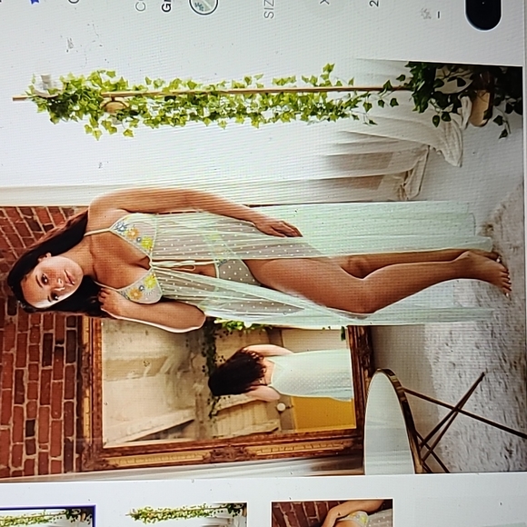FENTY SAVAGE Free Spirit Floral Night Slip Lingerie - Picture 2 of 4